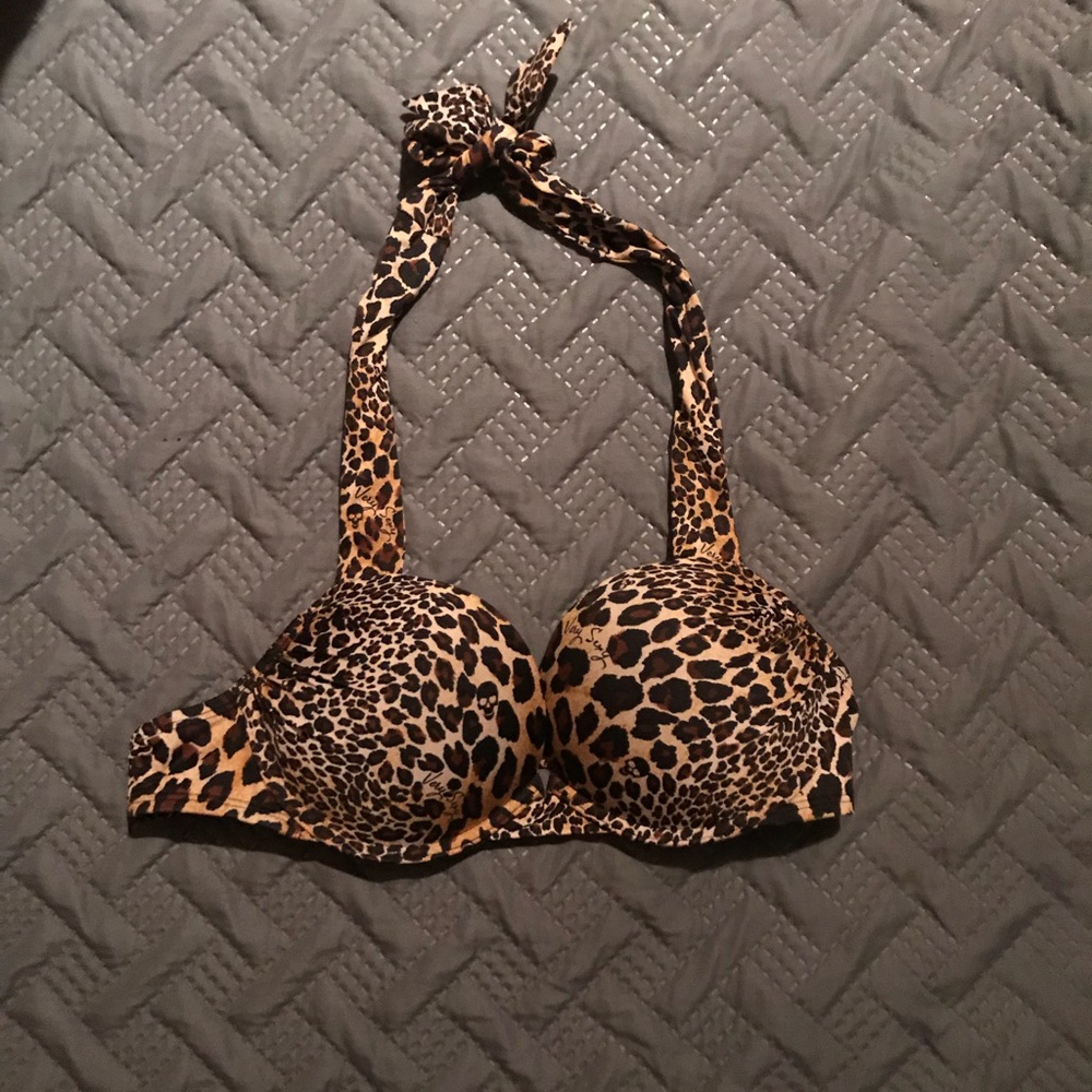 Victoria secret bombshell leopard top 34A NeW